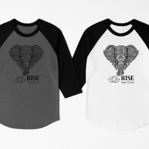 Rise Yoga School Unisex Baseball Tee